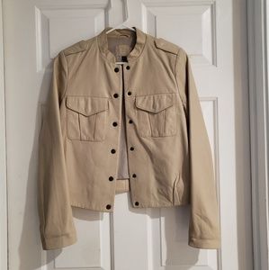 Women's GAP Edition Light Tan Leather Jacket